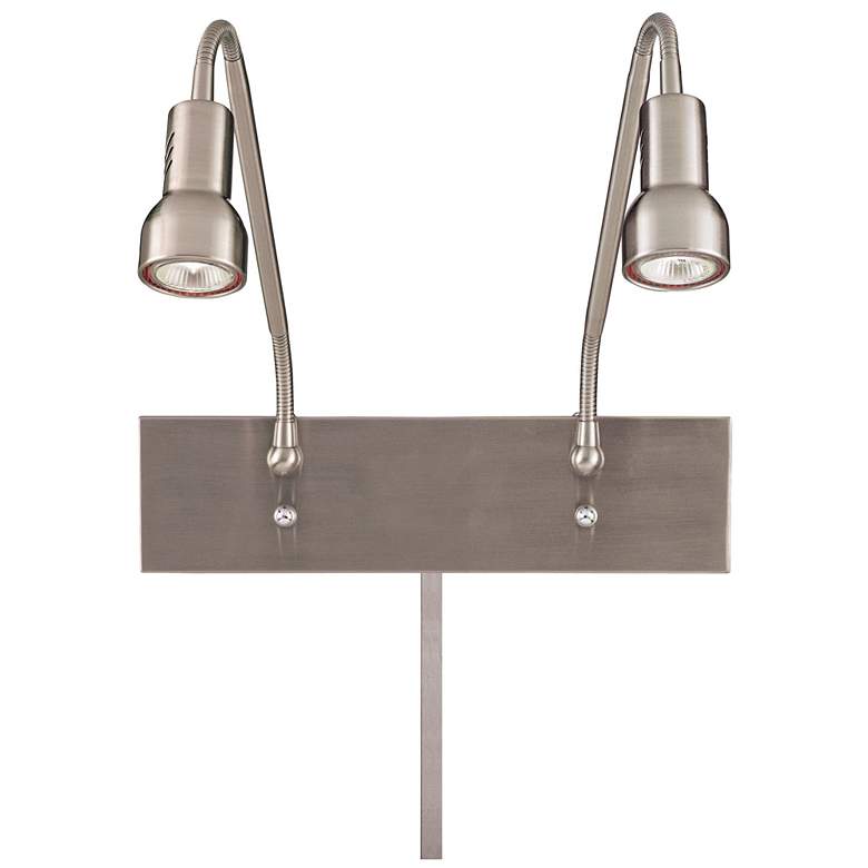 Image 1 George Kovacs Save Your Marriage 2-Light LED Brushed Nickel Wall Mount