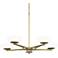 George Kovacs Scale 30" Soft Brass 5-Light LED Chandelier