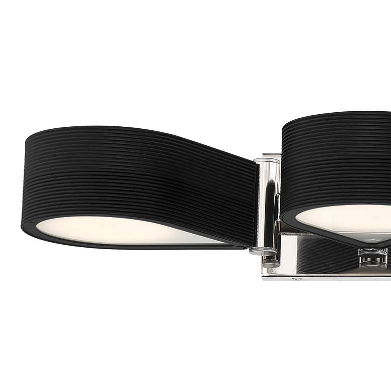 Image 2 George Kovacs Side Step 3-Light LED Coal and Polished Nickel Bath more views