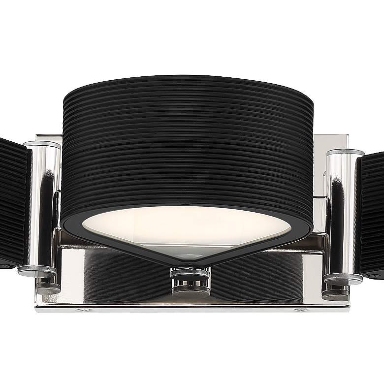 Image 3 George Kovacs Side Step 3-Light LED Coal and Polished Nickel Bath more views