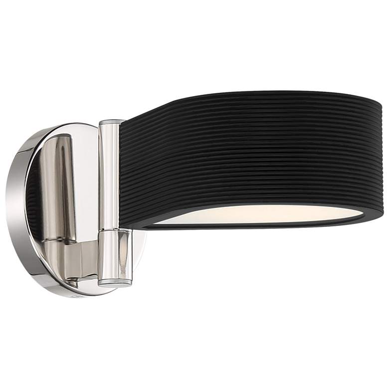 Image 1 George Kovacs Side Step 3-Light LED Coal and Polished Nickel pendant