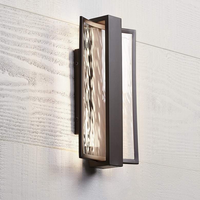 Image 1 George Kovacs Sidelight 15 1/4"H LED Outdoor Wall Light