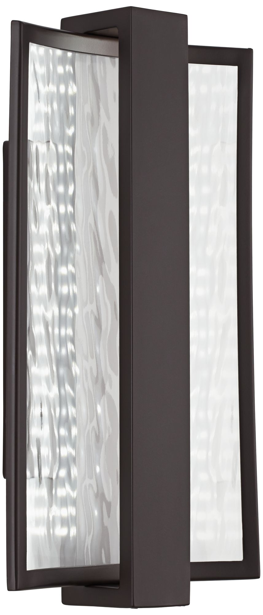 George Kovacs Sidelight LED Dorian Bronze Wall Sconce with Glass Shade
