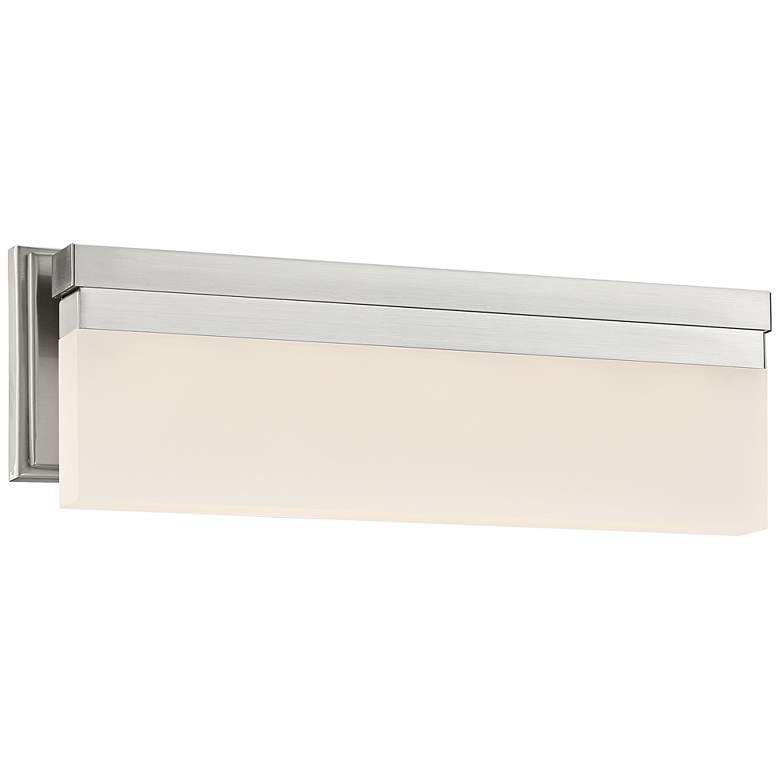 Image 1 George Kovacs Skinny 17 inch Wide LED Brushed Nickel Bath Light