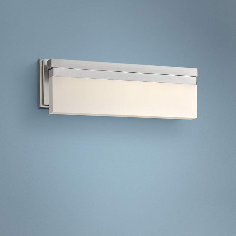 Image 1 George Kovacs Skinny 24 inchW LED Brushed Nickel Bath Light