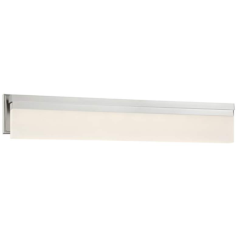 Image 1 George Kovacs Skinny 32"W LED Brushed Nickel Bath Light