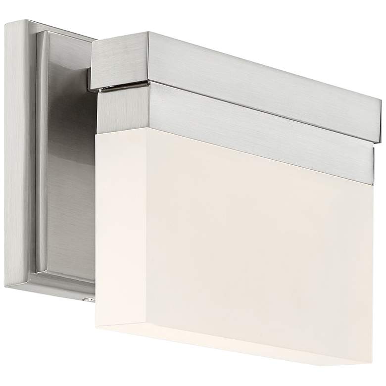 Image 1 George Kovacs Skinny 8 inchW LED Brushed Nickel Wall Sconce