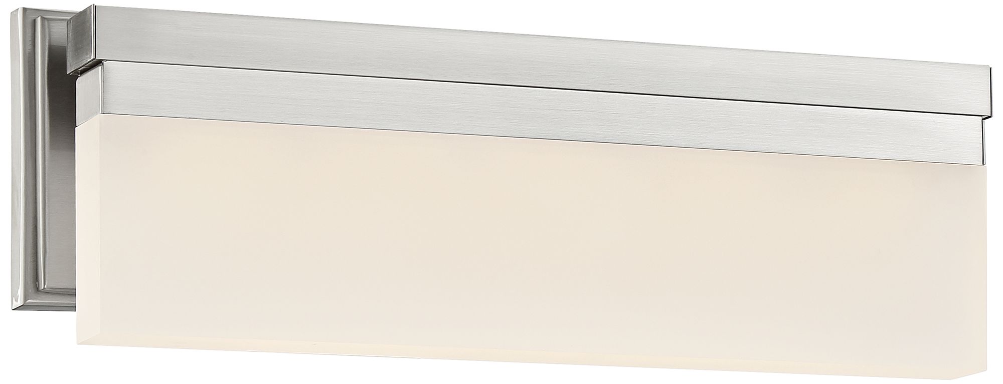 George Kovacs Skinny LED Brushed Nickel Vanity Light with Acrylic Shade