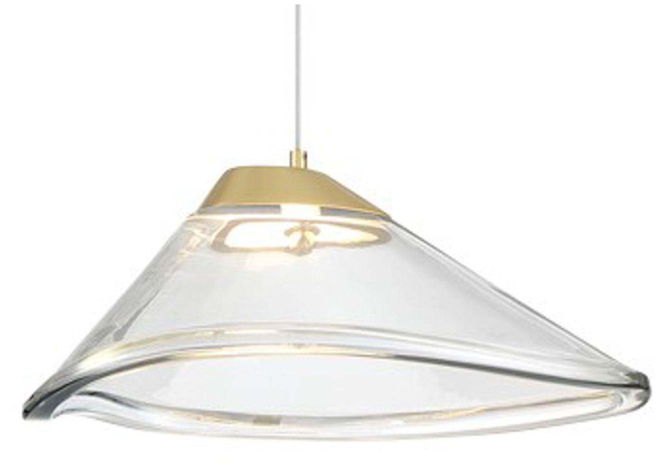 Image 3 George Kovacs Sneer 1-Light LED Coal and Sun Gold Mini Pendant more views