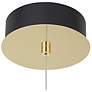 4_George Kovacs Sneer 1-Light LED Coal and Sun Gold Mini Pendant more views