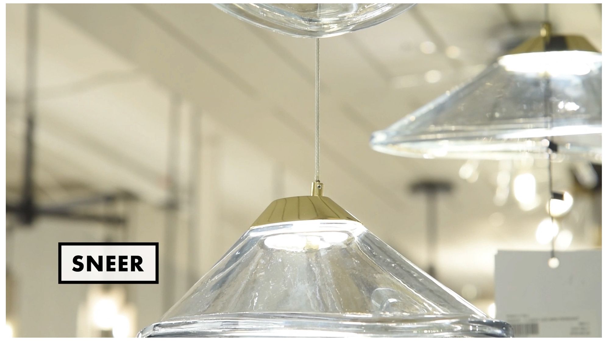 George Kovacs Sneer 23 1/2"W Gold LED Multi-Light Pendant