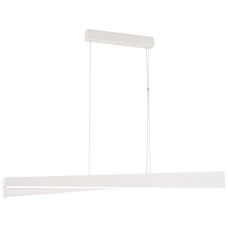 Image 1 George Kovacs So Inclined 49"W Sand White LED Island Pendant