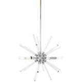 George Kovacs Spiked 18&quot; Wide Chrome 6-Light Pendant