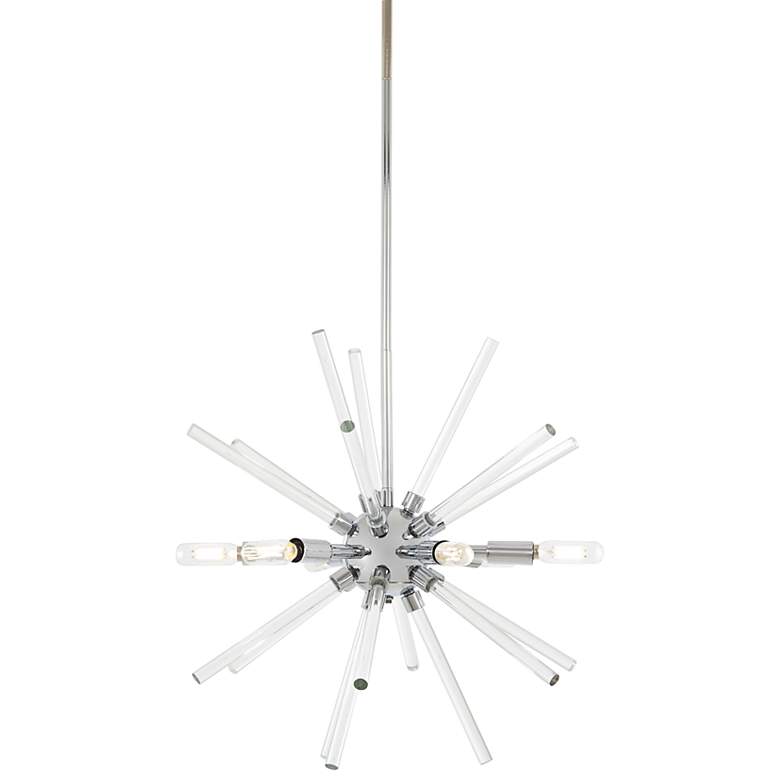 Image 1 George Kovacs Spiked 18 inch Wide Chrome 6-Light Pendant