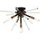 George Kovacs Spiked 20" Wide Bronze 4-Light Ceiling Light
