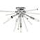 George Kovacs Spiked 20" Wide Chrome 4-Light Ceiling Light