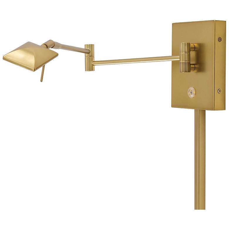Image 2 George Kovacs Square Head LED Gold Swing Arm Wall Lamp more views