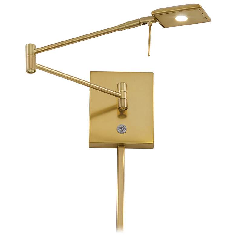 Image 3 George Kovacs Square Head LED Gold Swing Arm Wall Lamp more views