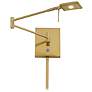 3_George Kovacs Square Head LED Gold Swing Arm Wall Lamp more views