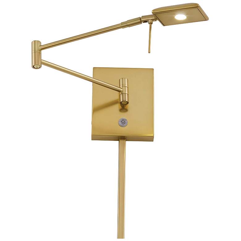 Image 4 George Kovacs Square Head LED Gold Swing Arm Wall Lamp more views