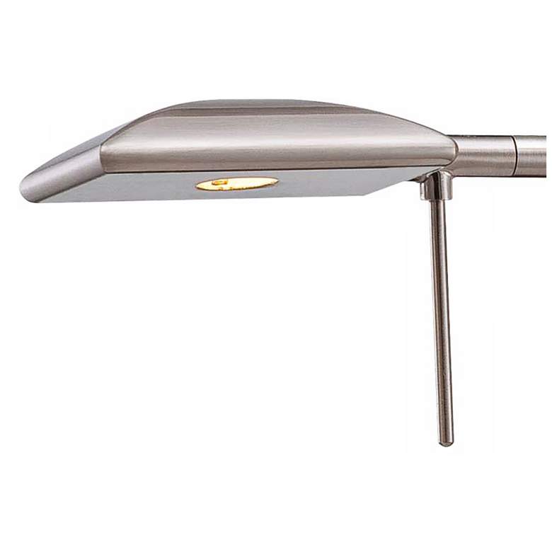 Image 3 George Kovacs Square Head Nickel LED Modern Plug-In Swing Arm Wall Lamp more views