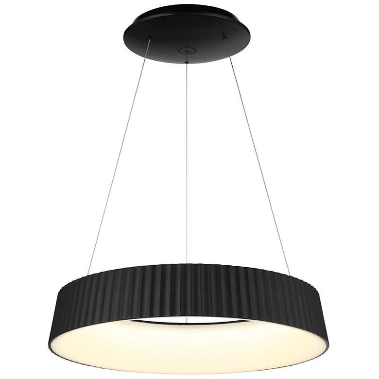 Image 1 George Kovacs Star Gate 1-Light LED 23.5-in Black Pendant