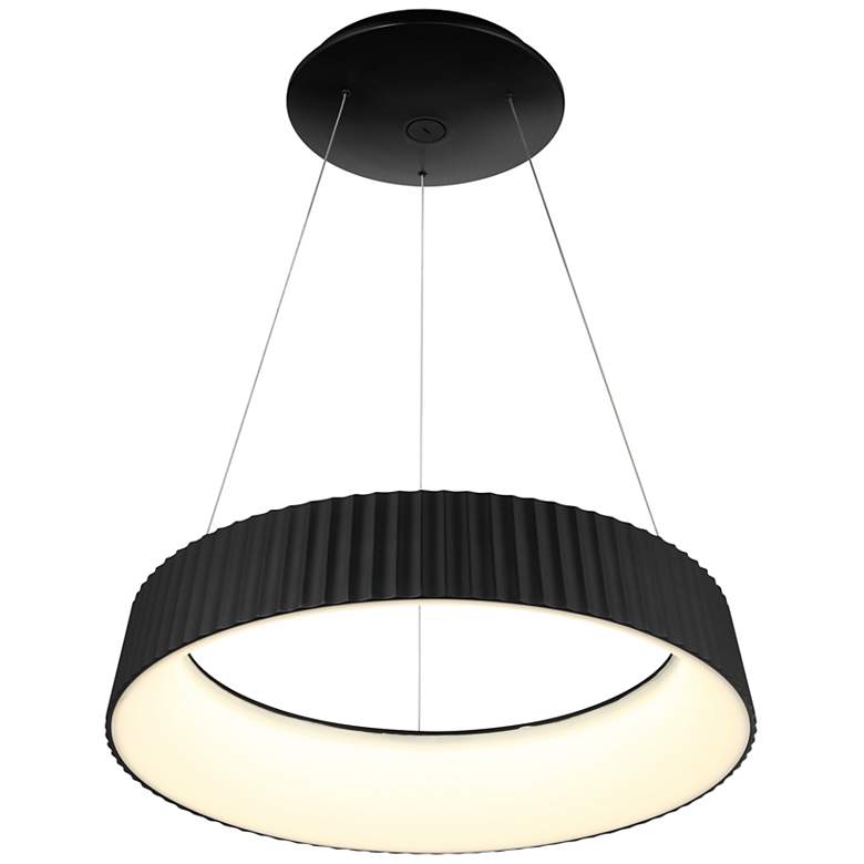 Image 3 George Kovacs Star Gate 1-Light LED 23.5-in Black Pendant more views