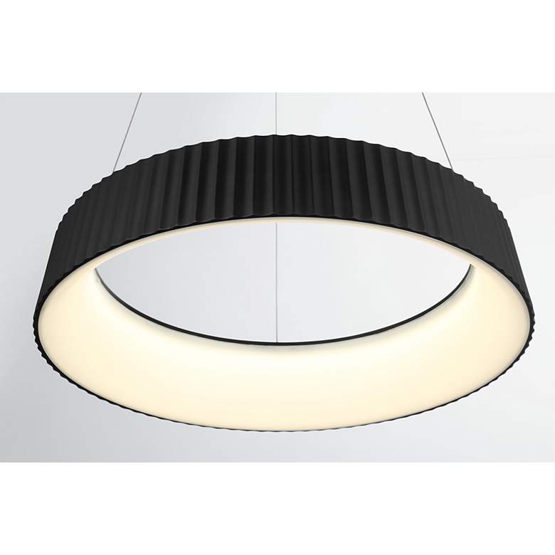 Image 4 George Kovacs Star Gate 1-Light LED 23.5-in Black Pendant more views
