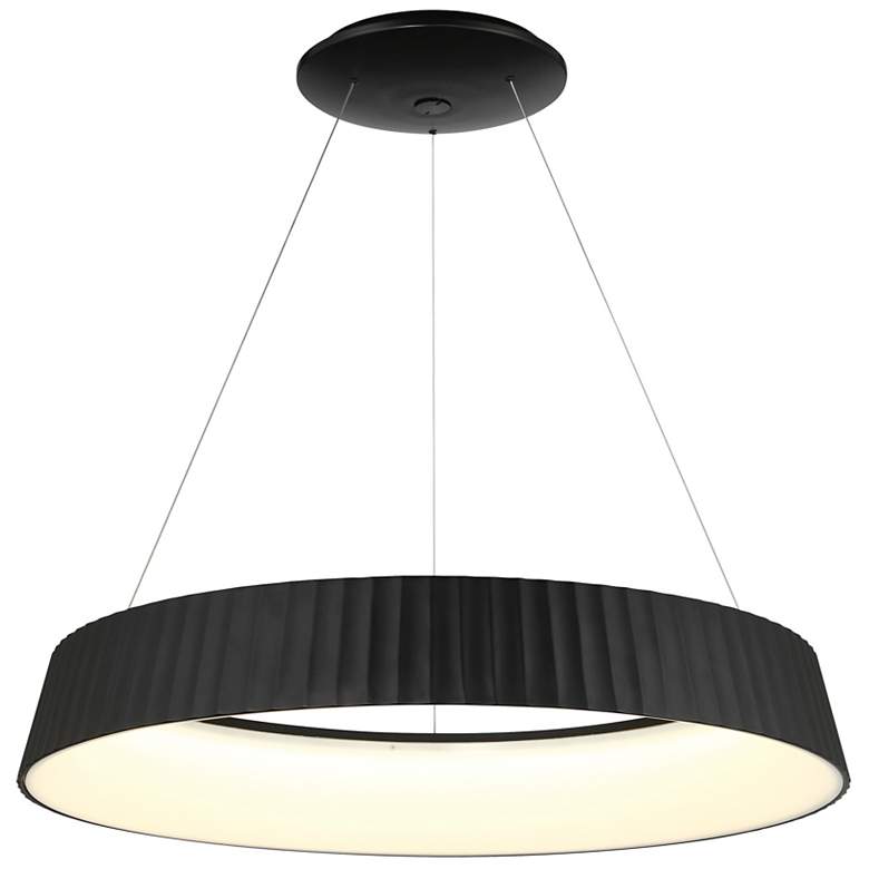 Image 1 George Kovacs Star Gate 1-Light LED 33.25-in Black Pendant