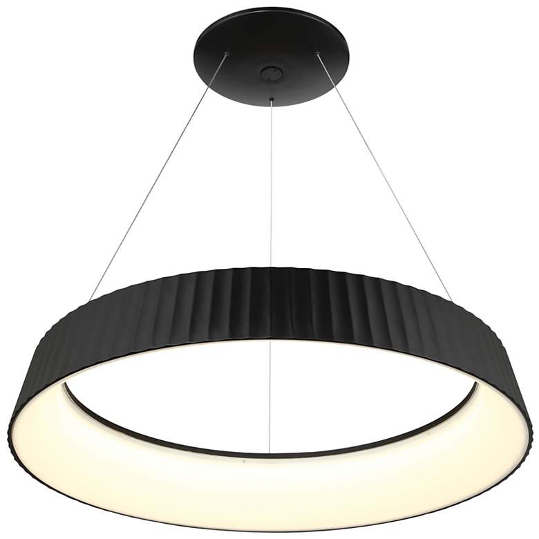 Image 3 George Kovacs Star Gate 1-Light LED 33.25-in Black Pendant more views