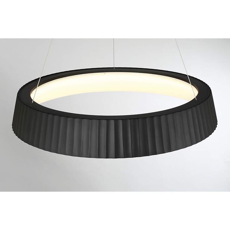 Image 4 George Kovacs Star Gate 1-Light LED 33.25-in Black Pendant more views