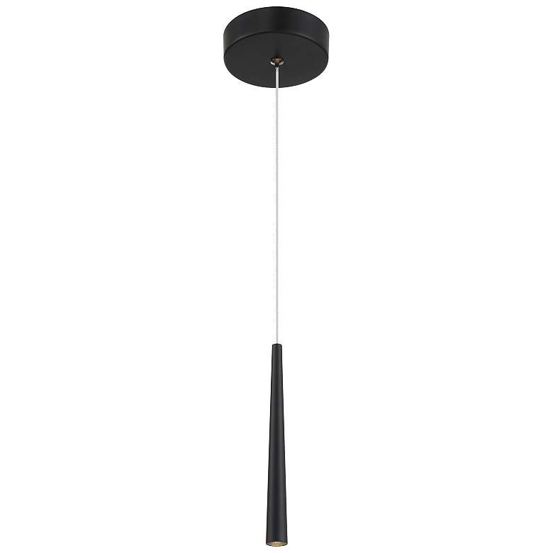 Image 1 George Kovacs Stretch 1-Light Black LED Mini Pendant