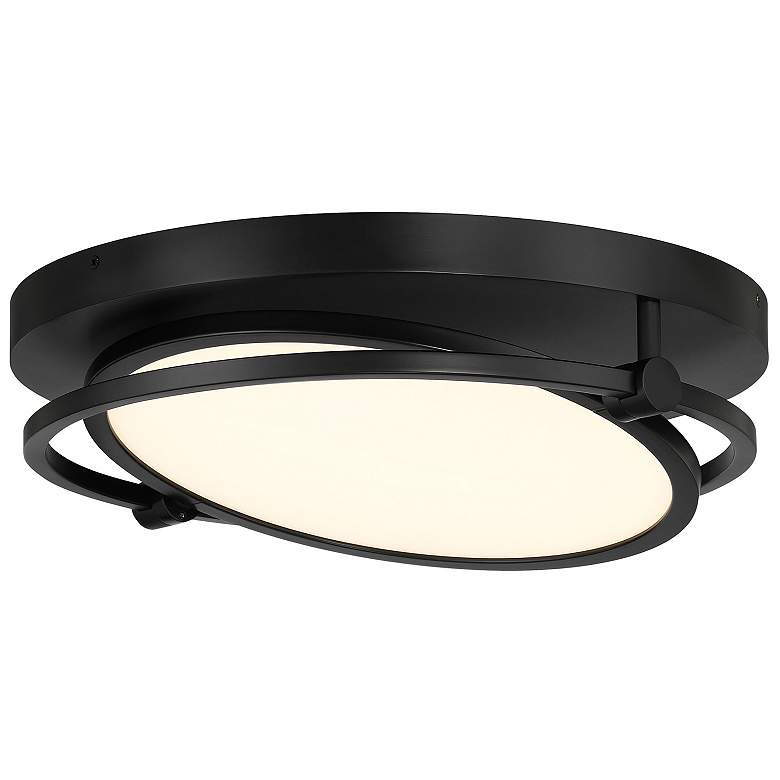 Image 2 George Kovacs Studio 23 1-Light LED Black Flush Mount