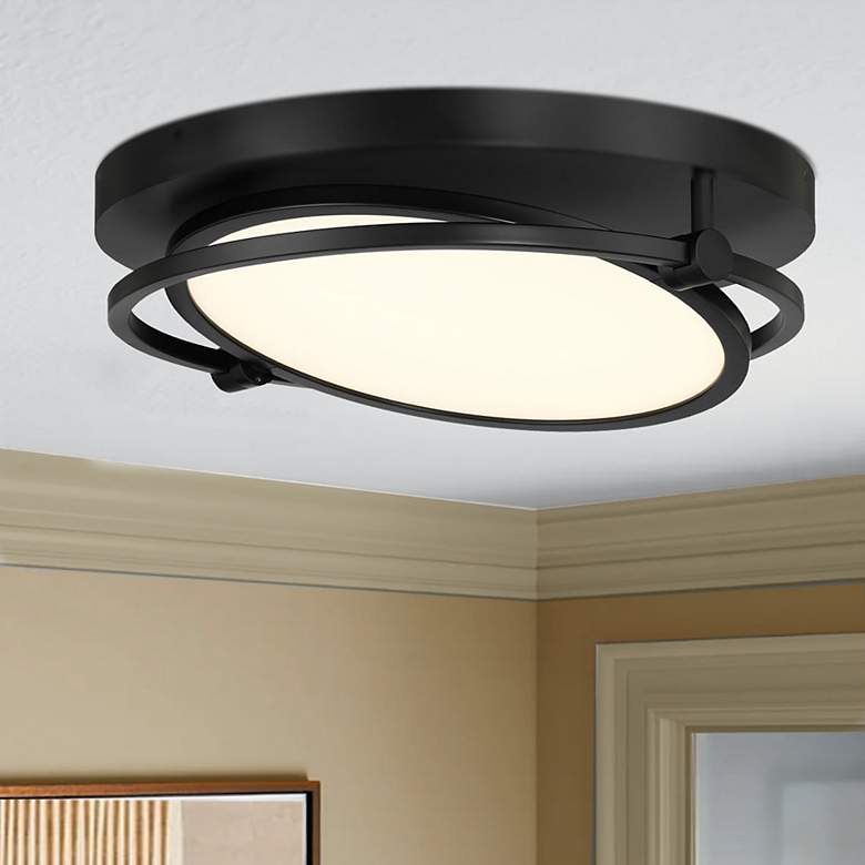 Image 1 George Kovacs Studio 23 1-Light LED Black Flush Mount