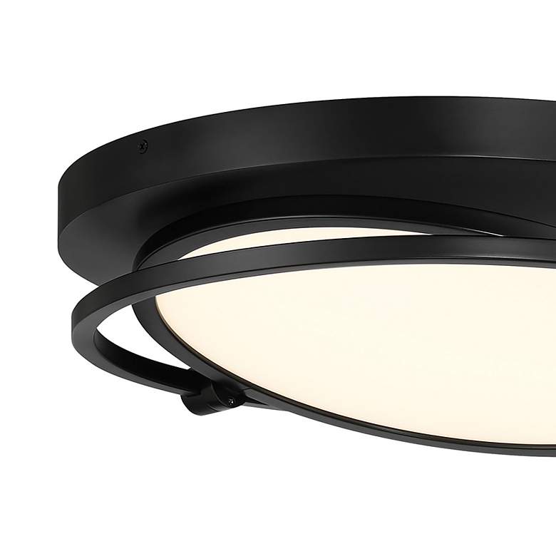 Image 3 George Kovacs Studio 23 1-Light LED Black Flush Mount more views