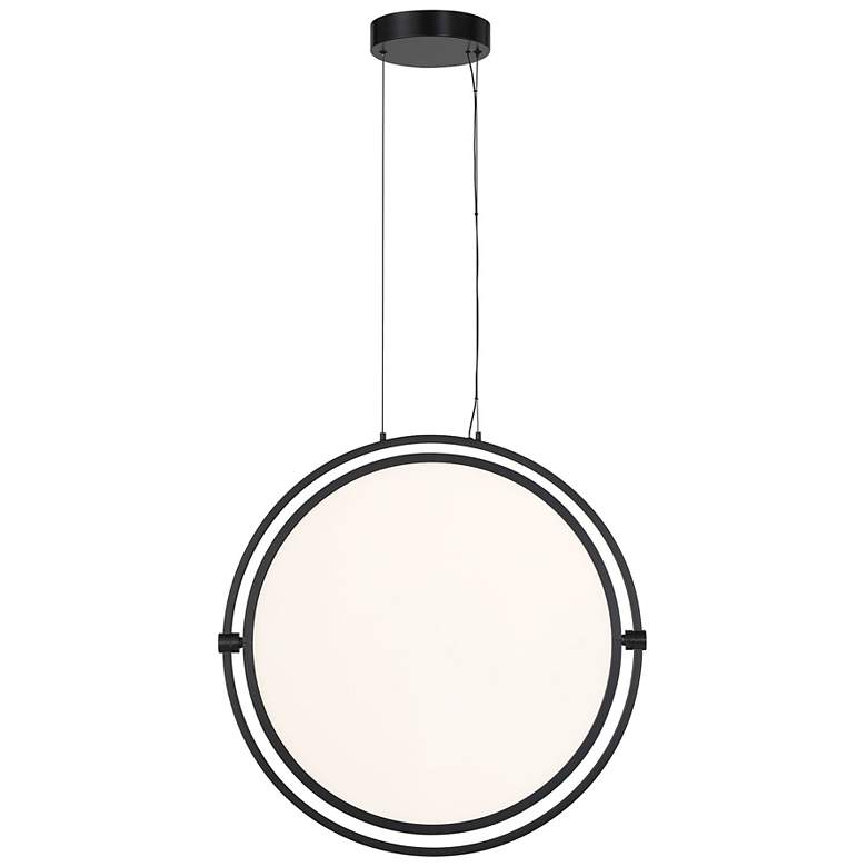 Image 3 George Kovacs Studio 23 LED- Black Pendant with Clear Acrylic Shade more views