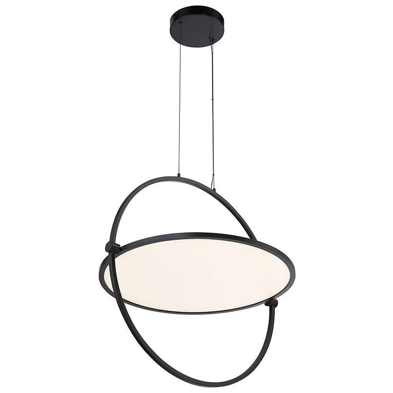 Image 4 George Kovacs Studio 23 LED- Black Pendant with Clear Acrylic Shade more views