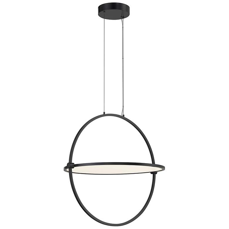 Image 5 George Kovacs Studio 23 LED- Black Pendant with Clear Acrylic Shade more views