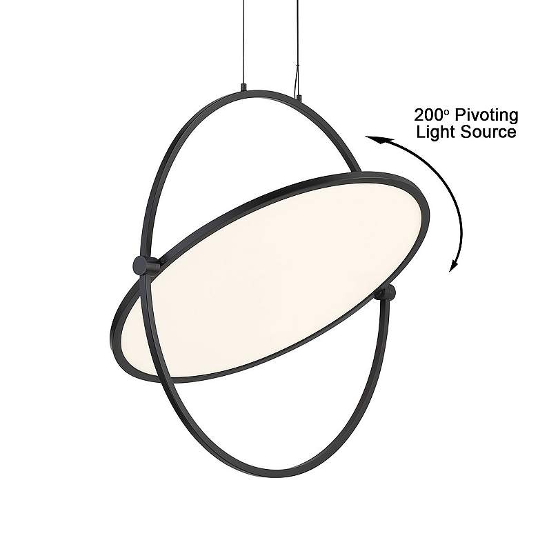 Image 6 George Kovacs Studio 23 LED- Black Pendant with Clear Acrylic Shade more views