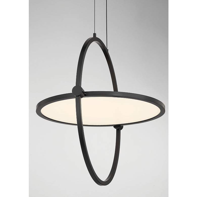 Image 4 George Kovacs Studio 23 LED- Black Pendant with Clear Acrylic Shade more views