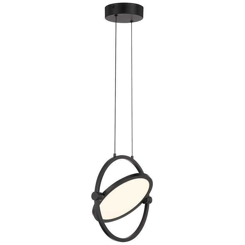 Image 1 George Kovacs Studio 23 LED- Black Pendant with Clear Acrylic Shade