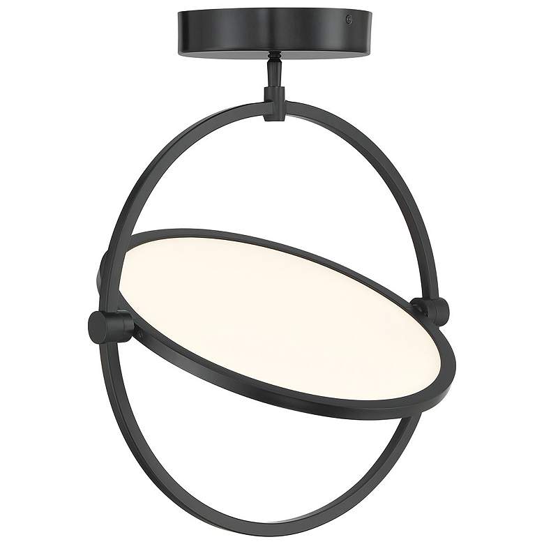 Image 2 George Kovacs Studio 23 LED- Black Semi-Flush with Clear Acrylic Shade more views