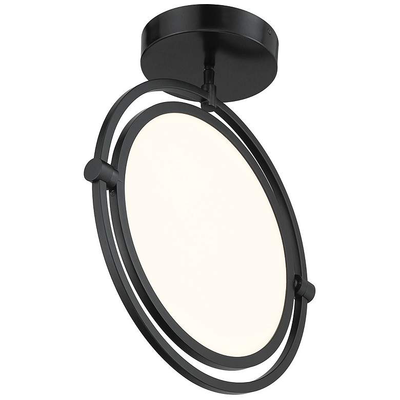 Image 3 George Kovacs Studio 23 LED- Black Semi-Flush with Clear Acrylic Shade more views