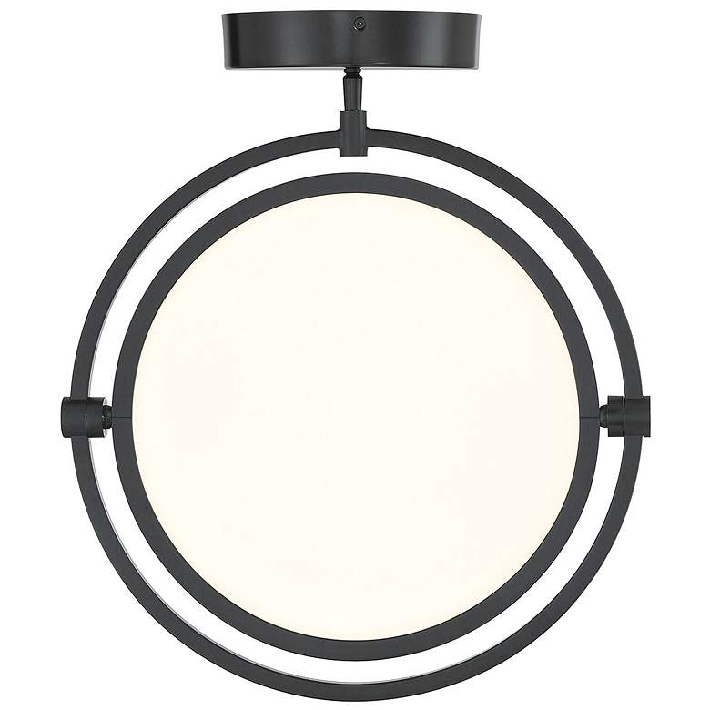 Image 4 George Kovacs Studio 23 LED- Black Semi-Flush with Clear Acrylic Shade more views