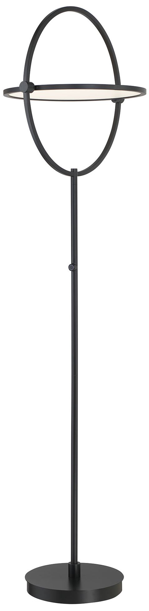 Image 3 George Kovacs Studio 23 LED Coal Black Floor Lamp with Clear Acrylic Shade more views