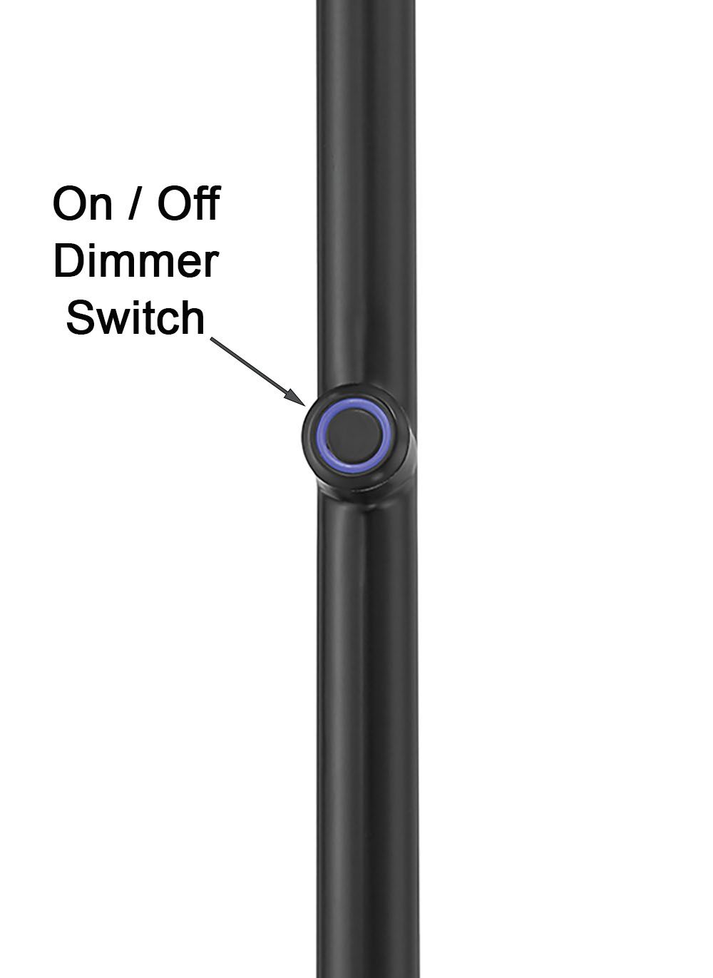 Image 5 George Kovacs Studio 23 LED Coal Black Floor Lamp with Clear Acrylic Shade more views