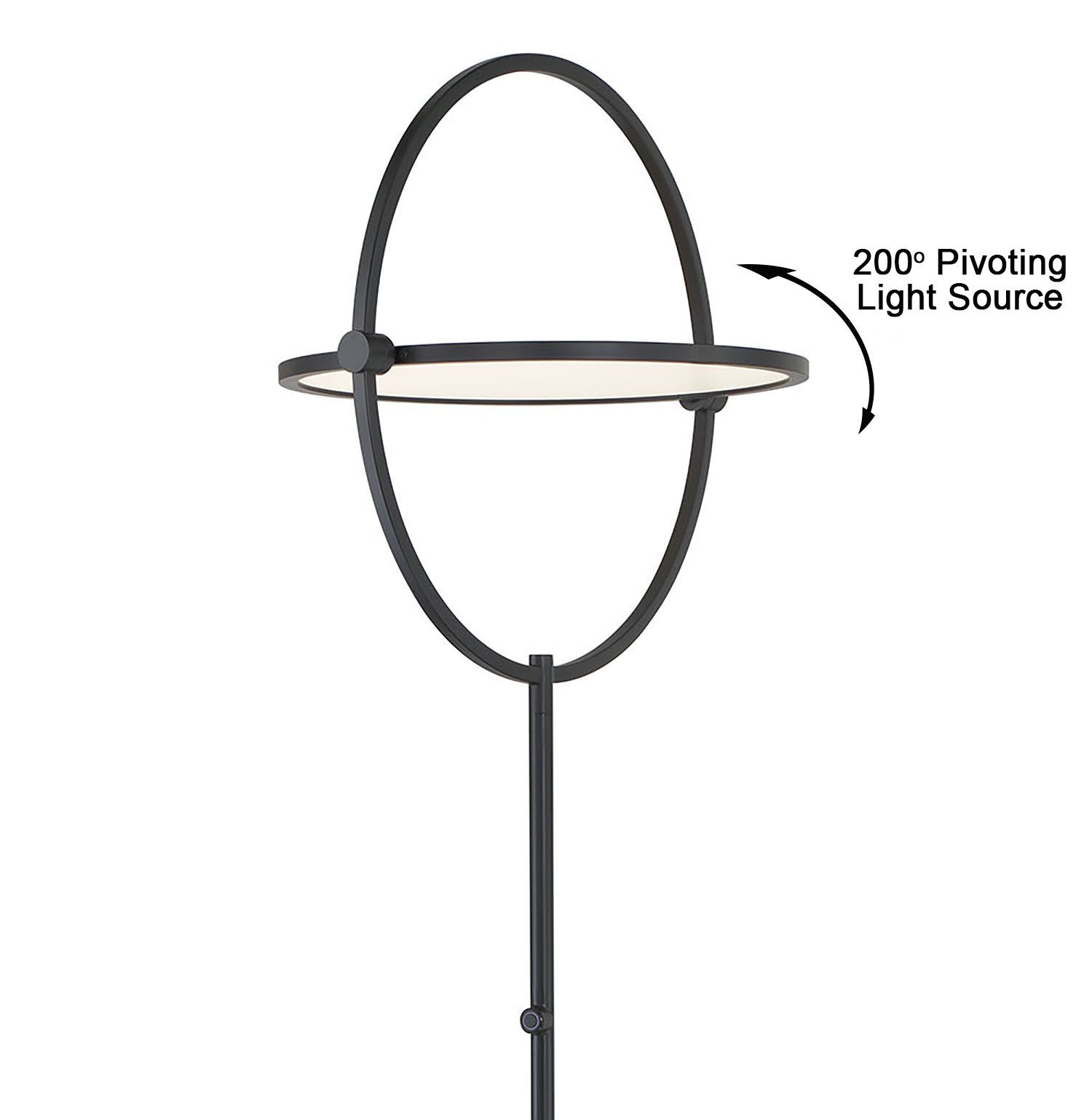 Image 6 George Kovacs Studio 23 LED Coal Black Floor Lamp with Clear Acrylic Shade more views