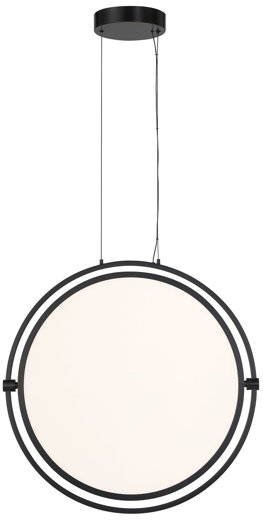 Image 3 George Kovacs Studio 23 LED Coal Black Pendant with Clear Acrylic Shade more views