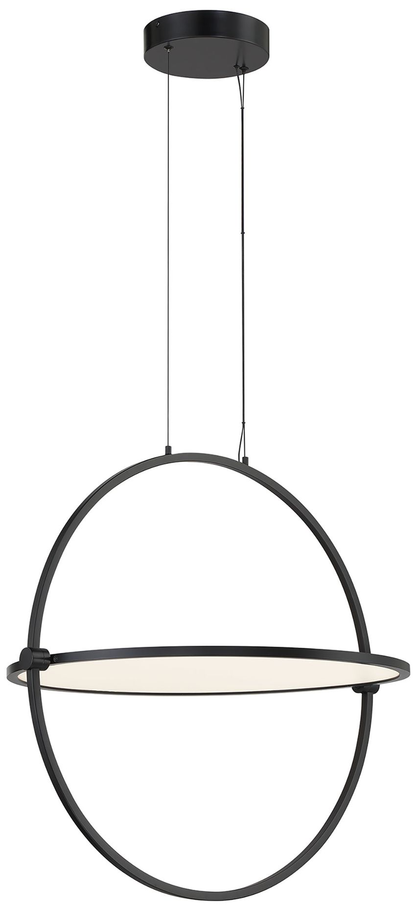 Image 5 George Kovacs Studio 23 LED Coal Black Pendant with Clear Acrylic Shade more views