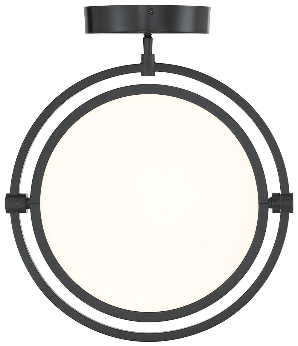 Image 4 George Kovacs Studio 23 LED Coal Black Semi-Flush with Clear Acrylic Shade more views